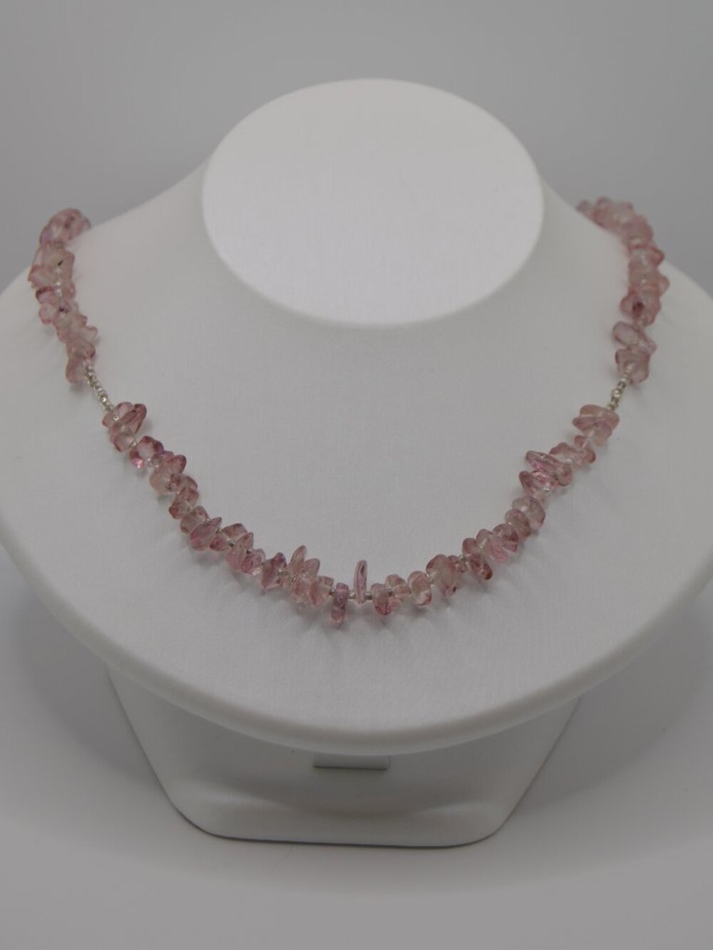 Lilac Glass Beaded Necklace
